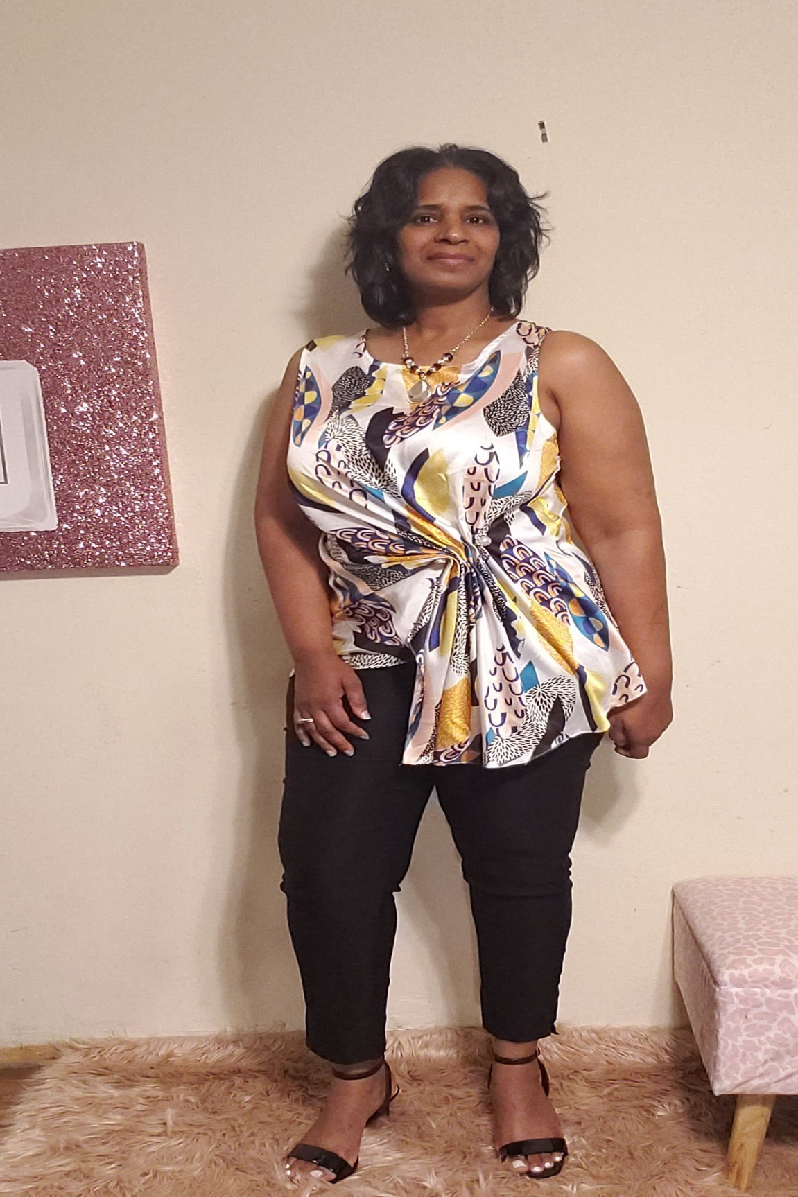 Michelle Fashion Print Top