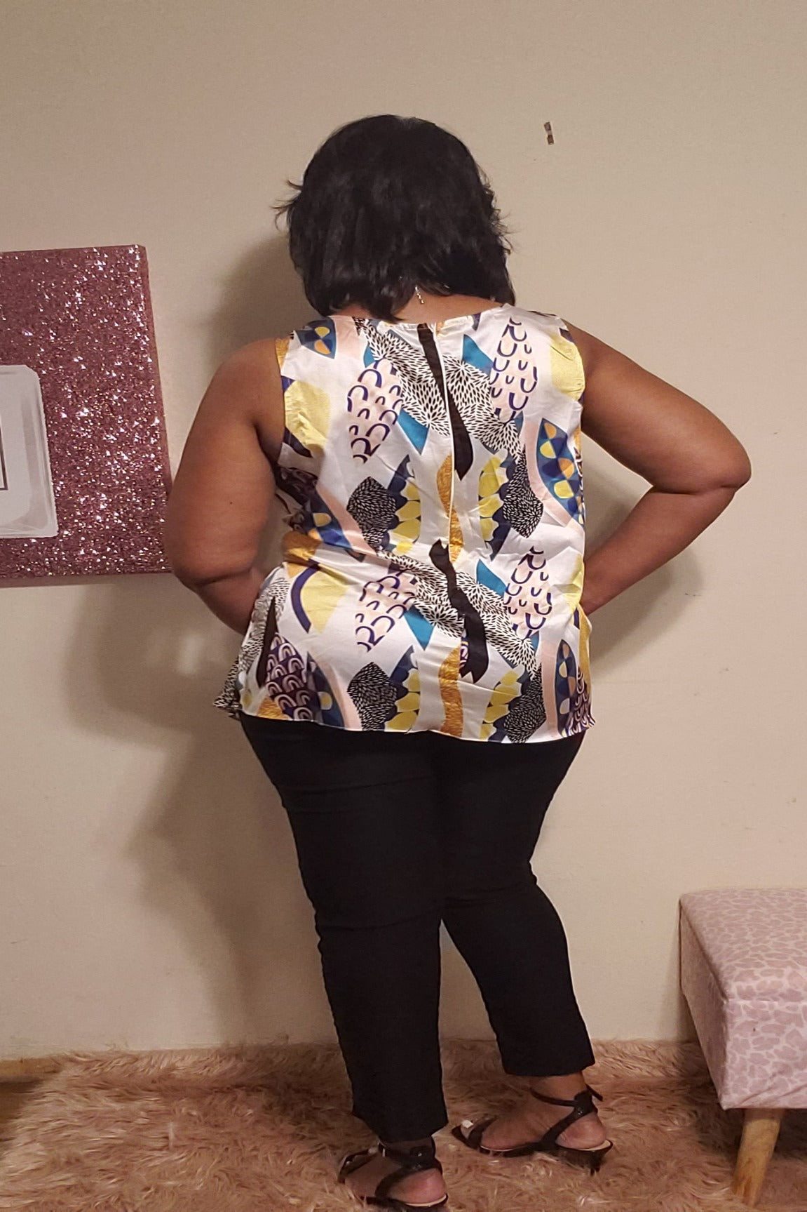Michelle Fashion Print Top