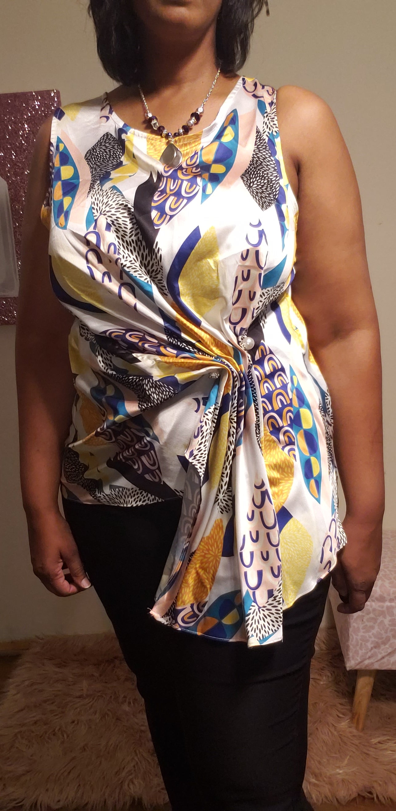 Michelle Fashion Print Top