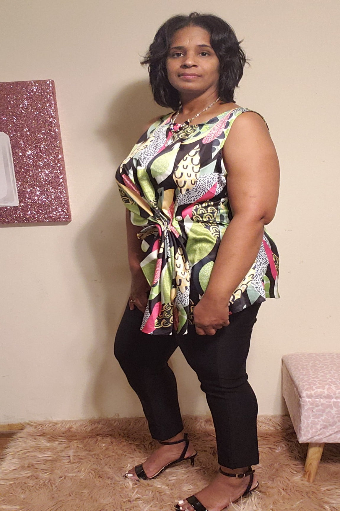 Michelle Fashion Print Top