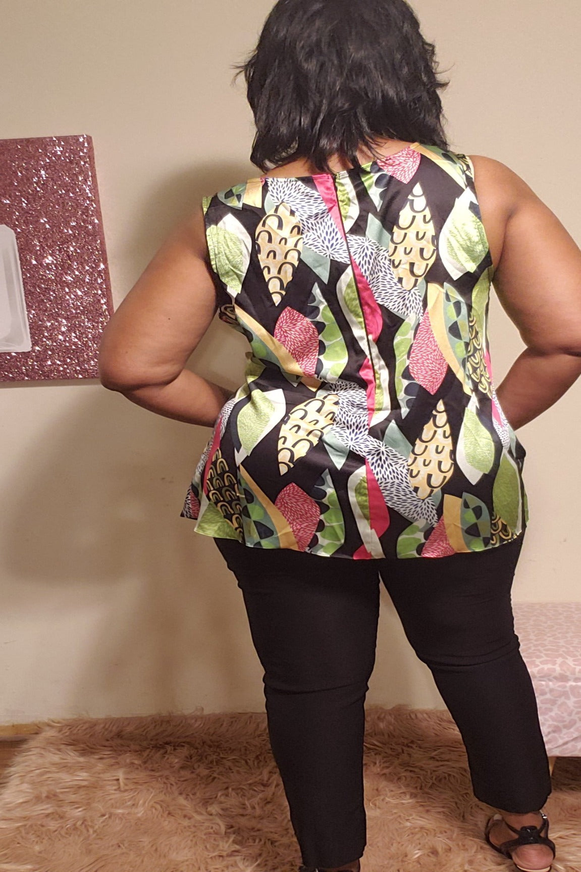 Michelle Fashion Print Top