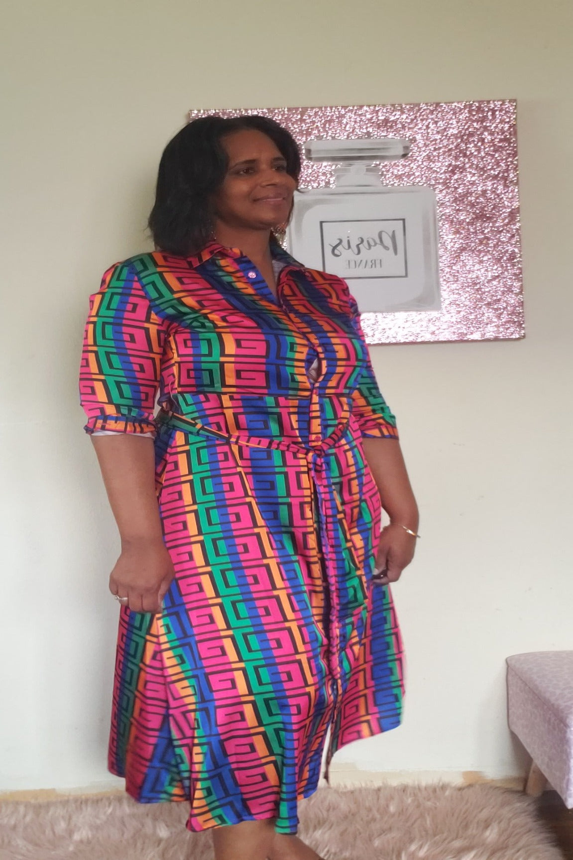 Shimmering Swirl Maxi Dress