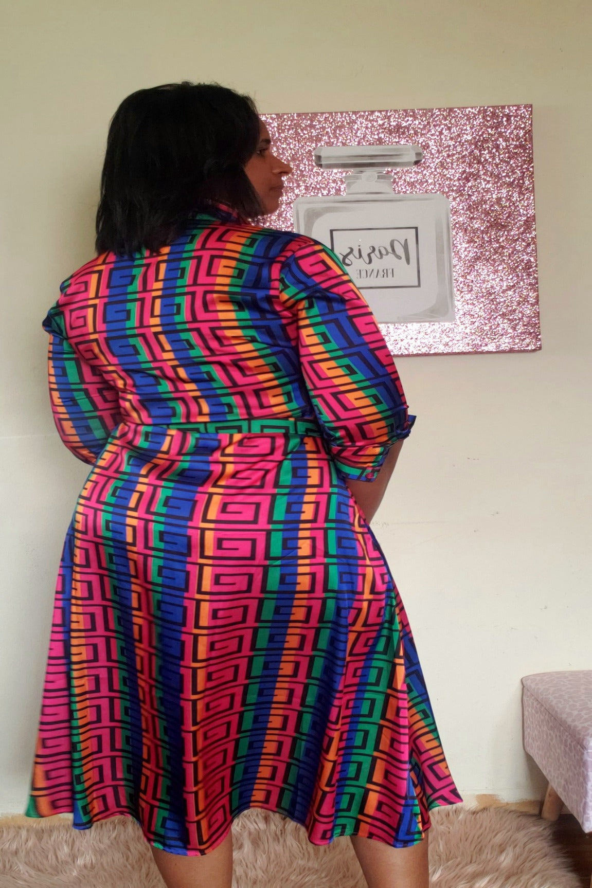 Shimmering Swirl Maxi Dress