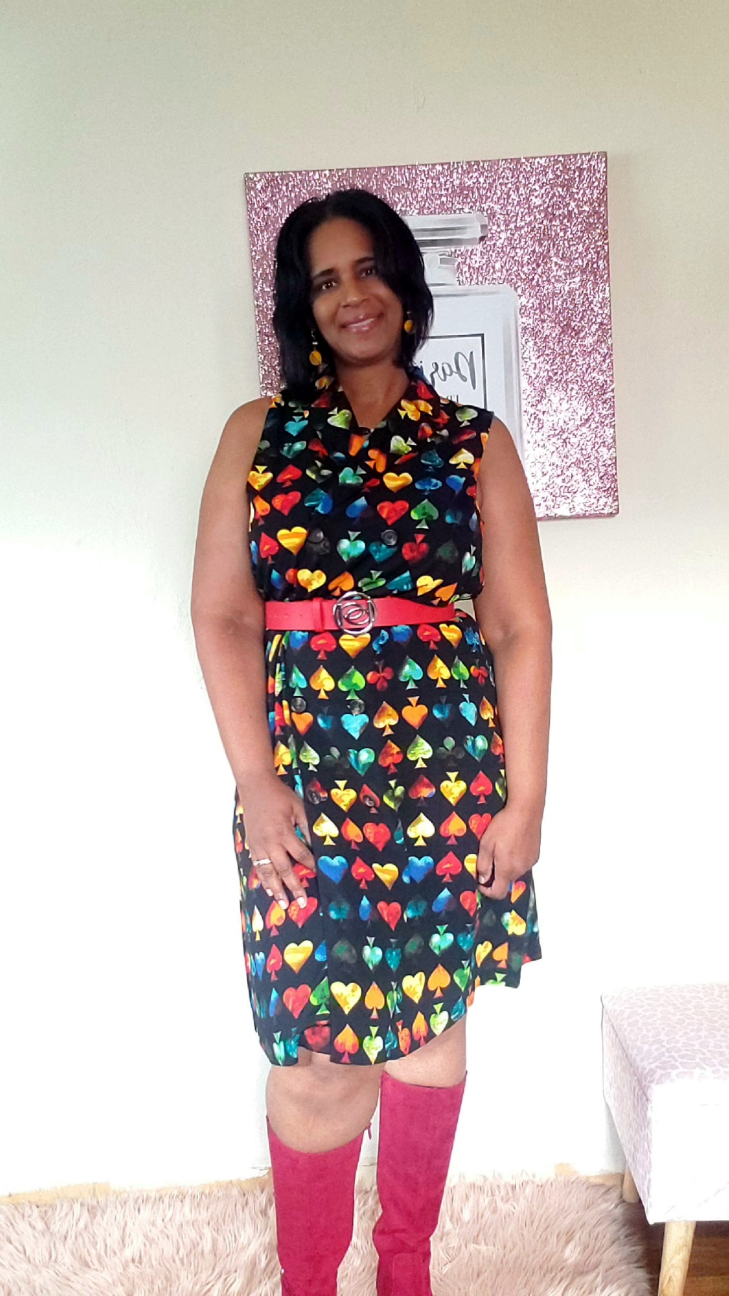 Queen of Spades Midi Dress
