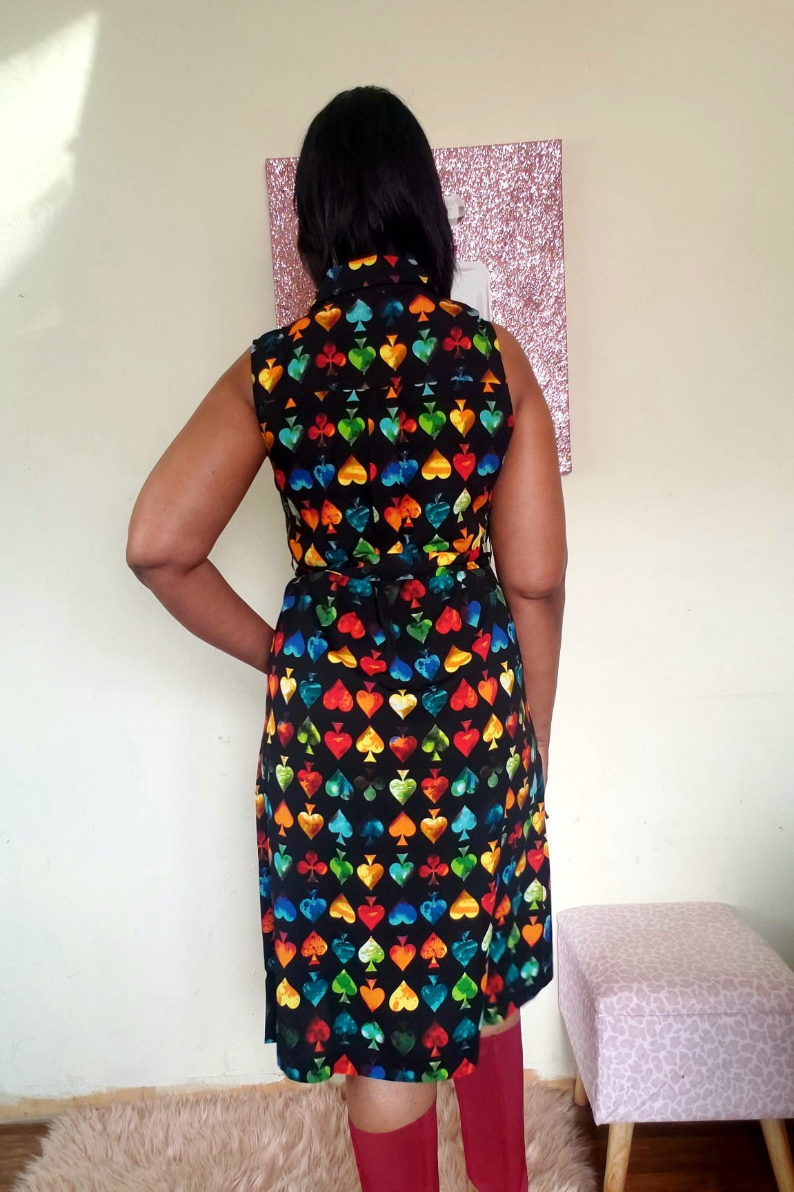 Queen of Spades Midi Dress
