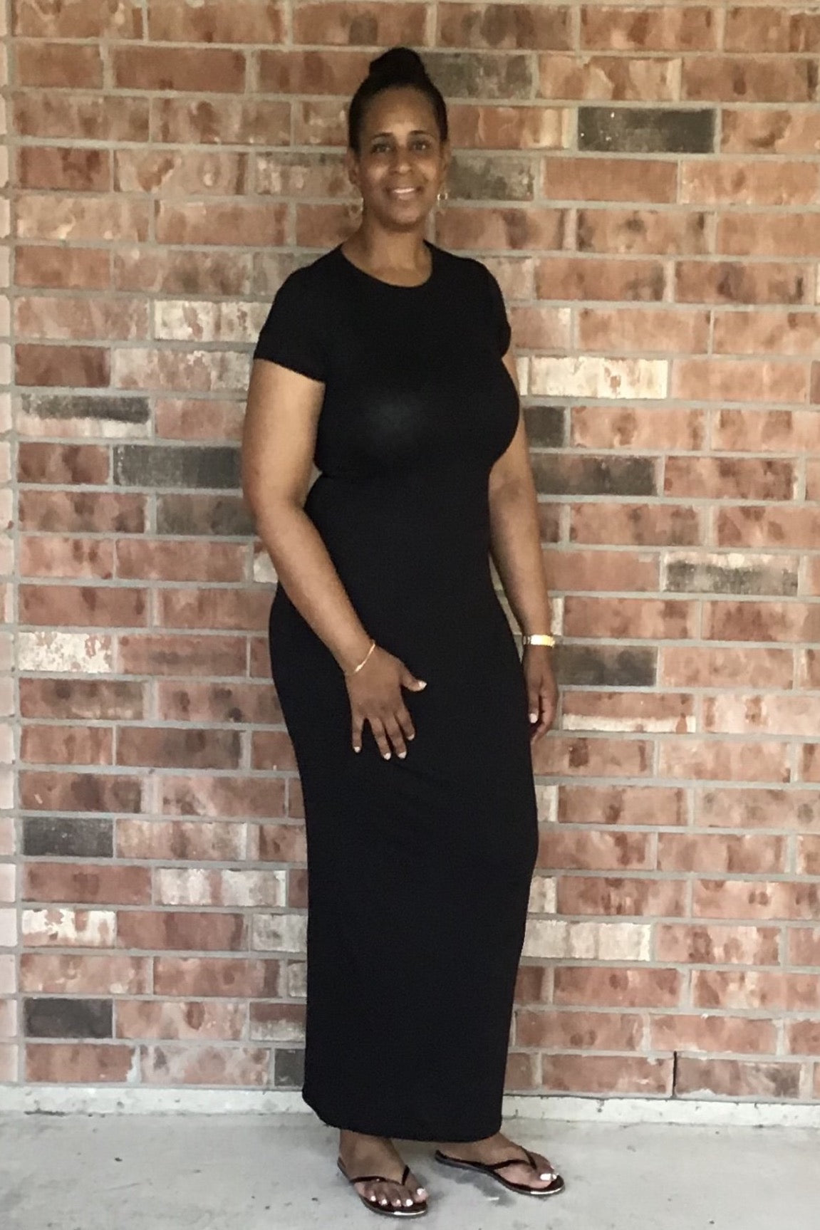 Simple Maxi Dress - Black