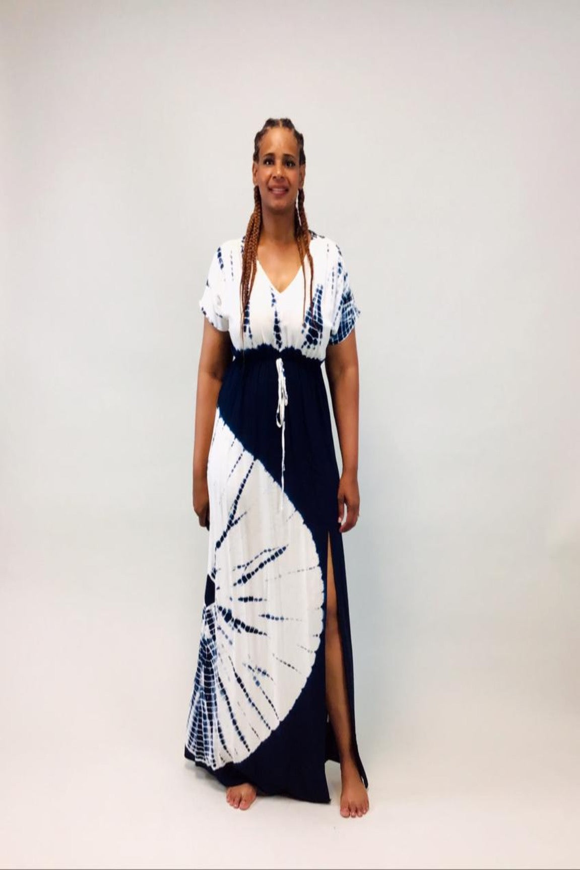 Kimono Tie Dye Maxi Dress