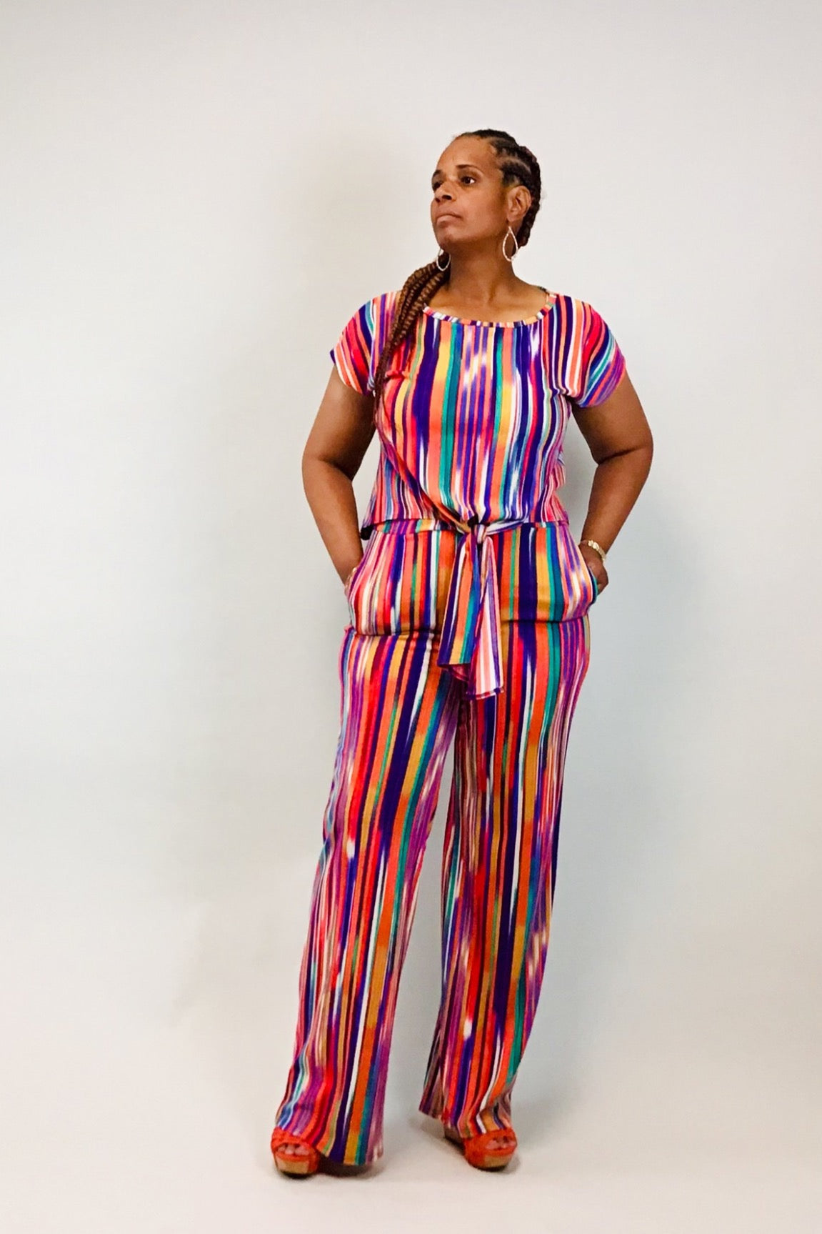 Crayon Palazzo Pants Set